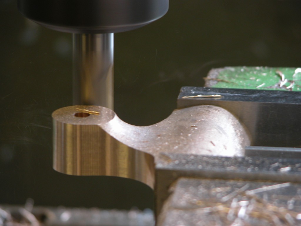 profiling cut on lever cap