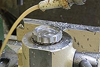 No.983 Milling the lever cap knob. No.983 Milling the lever cap knob.